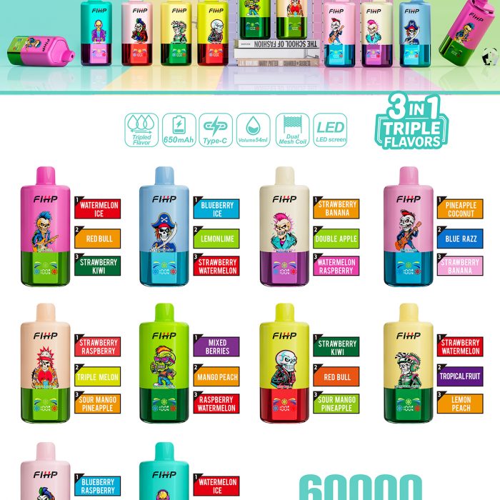 FIHP 60k disposable vapes flavors FIHP 60k disposable vapes flavors