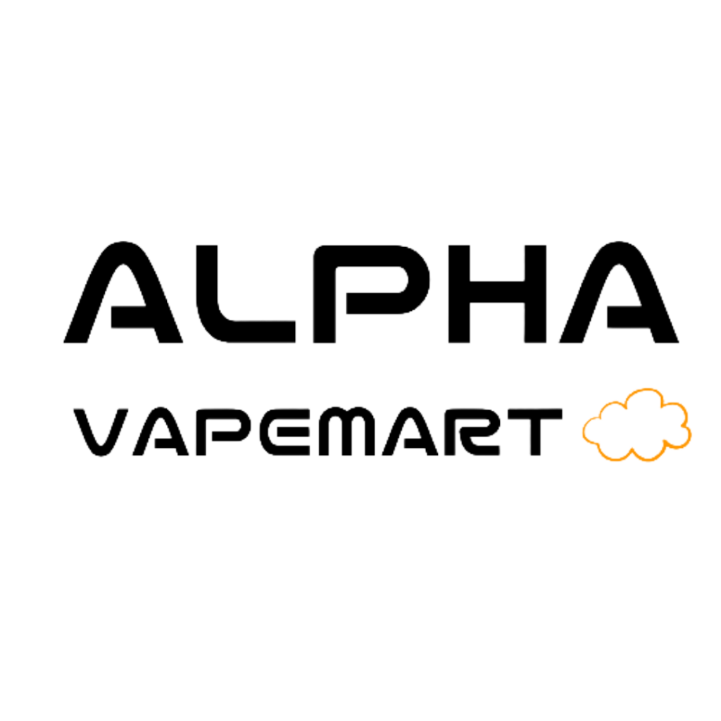 ALPHA VAPE MART BLACK LOGO